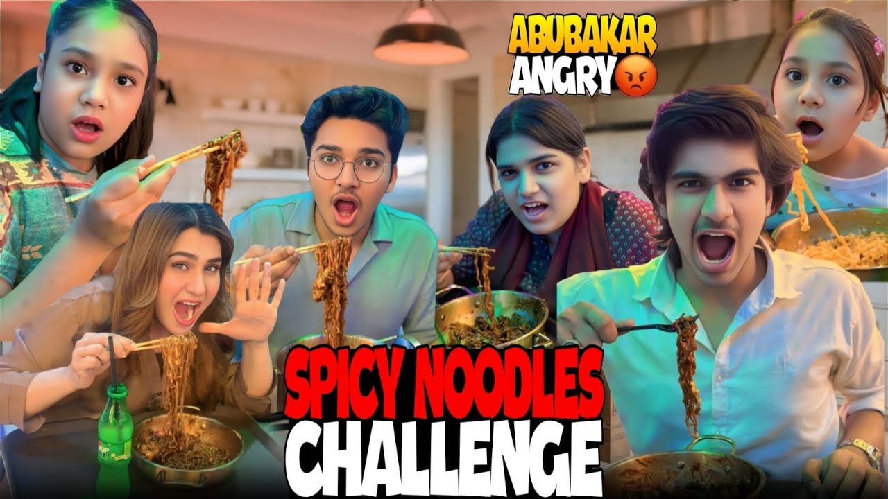 EXTREME SPICY NOODLES CHALLENGE // ABUBAKAR NARAZ HO GYA // KISI SE NAHI KHAYA GYA