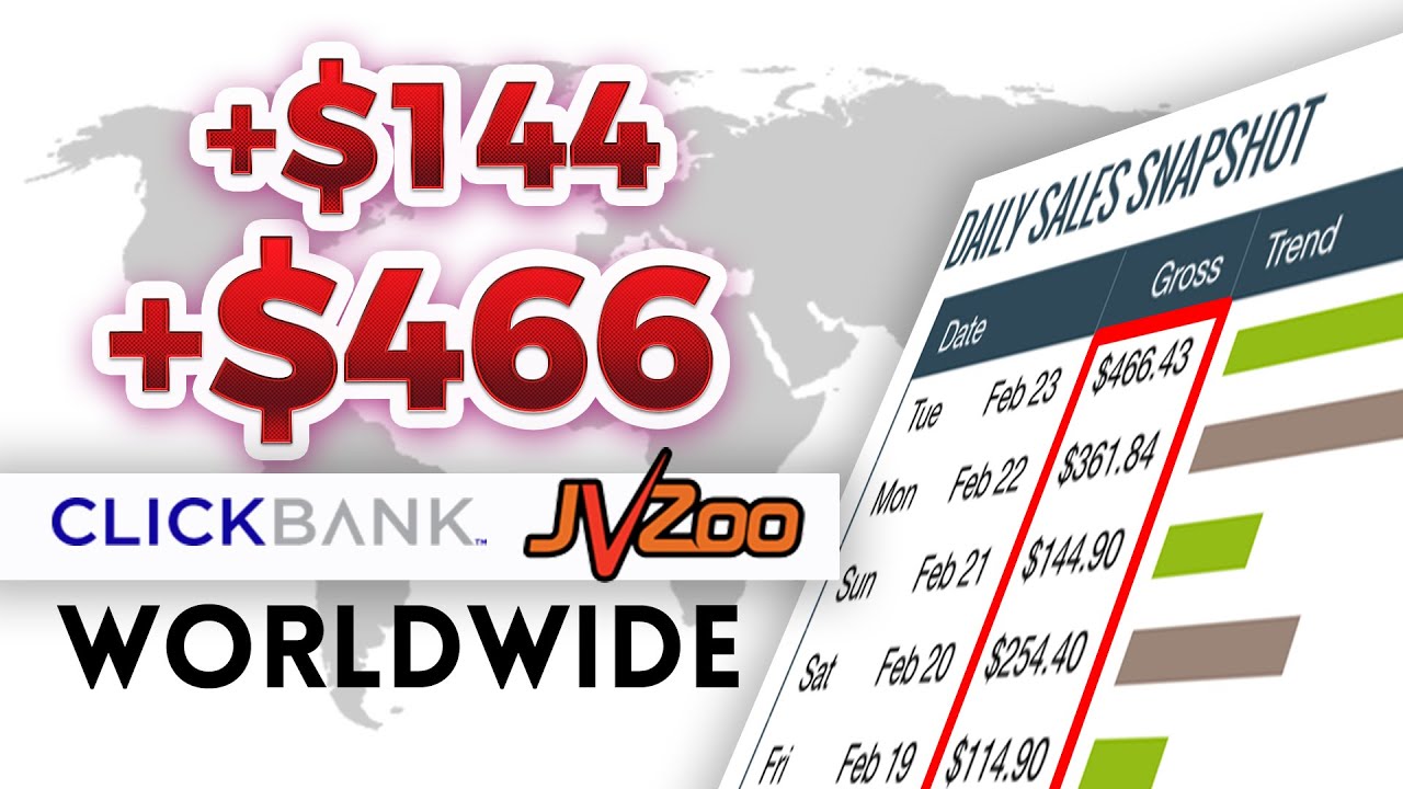 How To Make Money Online with CLICKBANK and JVZOO