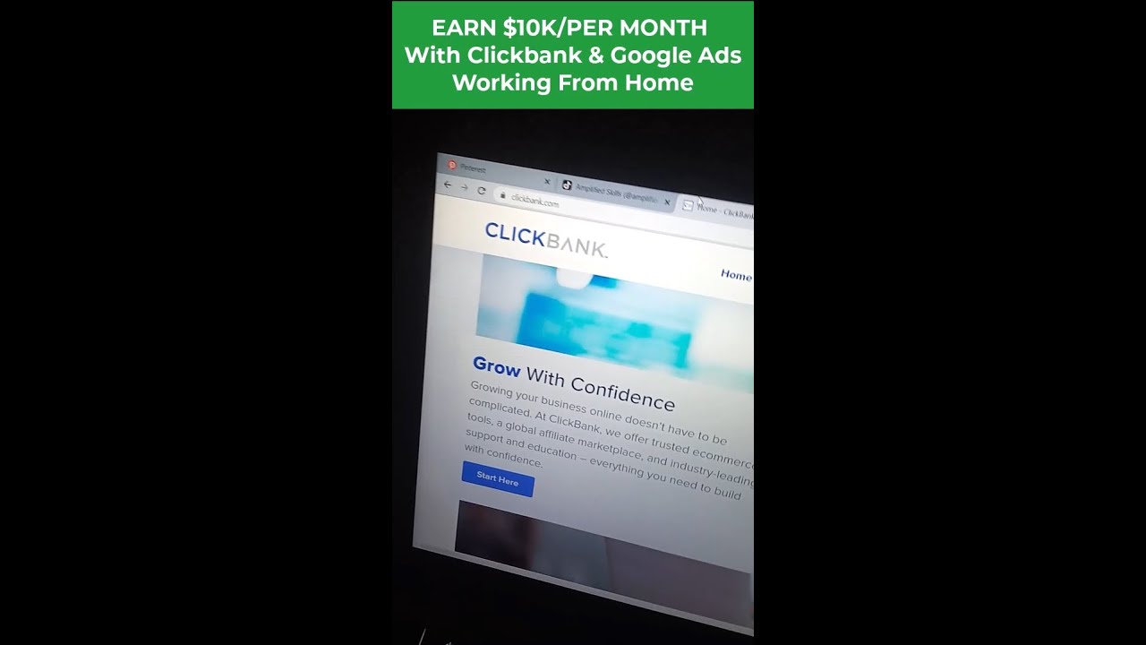 Earn $10K PER MONTH WITH Clickbank & Google Ads #shorts