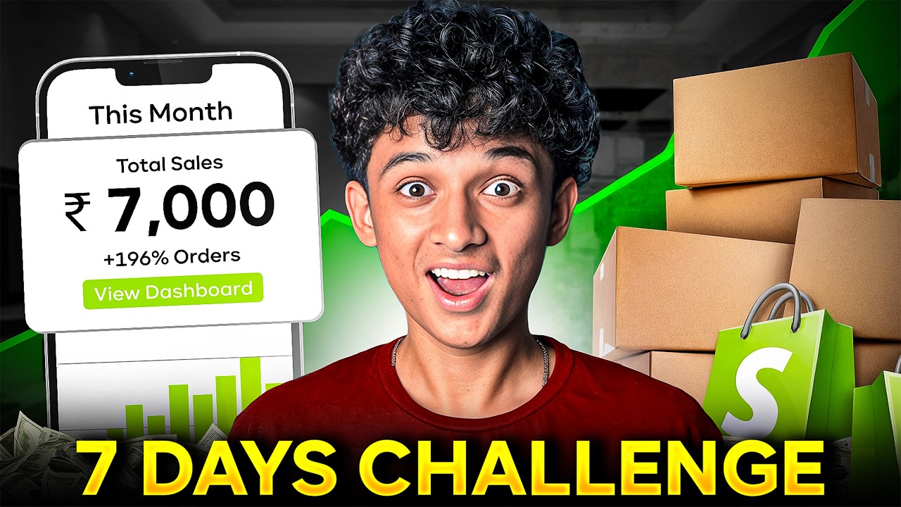 I Tried Dropshipping for 7 Days as a Student  (With Zero Experience)